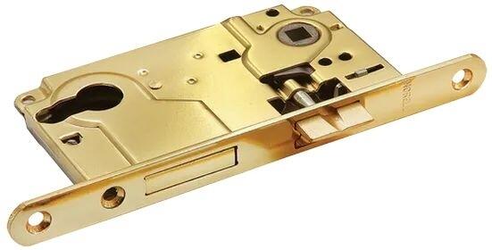 Замок с ригелем под ключевой цилиндр L1885 золото