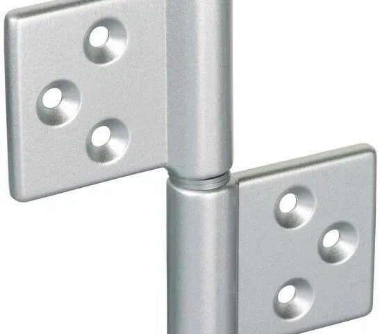 Петля карточная с круглой осью разобранная CH-R 85X82 хром матовый