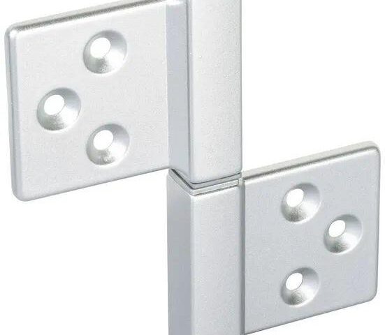 Петля карточная с круглой осью разобранная CH-R 85X82 хром матовый