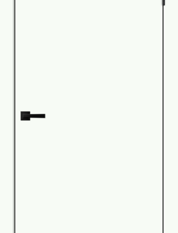 Дверное полотно Эмалюкс ТЕХНО БЛЭК 600х2000 цвет Белый Опал