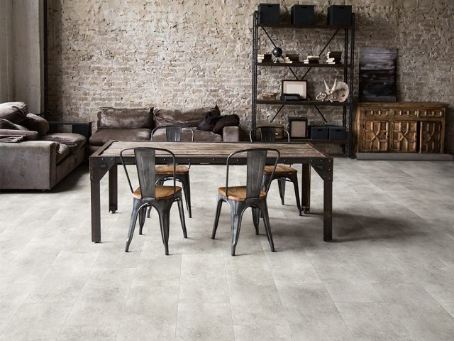 LVT Prime click Soft grey плитка 1120x169