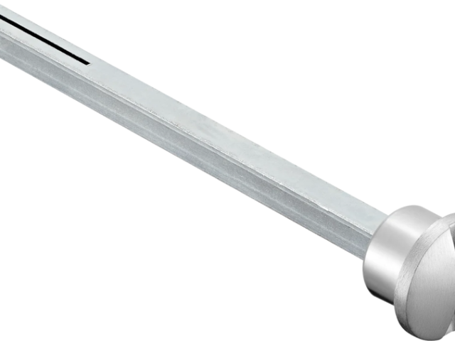 Четырехгранник 110мм с кнопкой LUX-SPINDLE-WC хром матовый