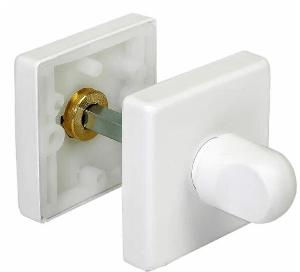 Завертка сантехническая LUX-WC-SQ белый